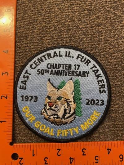 East Central Il. Fur Takers 50th Anniversary Patch